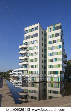 Water Houses, International Building Exhibition IBA, Wilhelmsburg, Hamburg, Germany, Europe View Large Photo Image Stock Image - Water Houses, International Building Exhibition IBA, Wilhelmsburg, Hamburg, Germany, Europe. Fotosearch