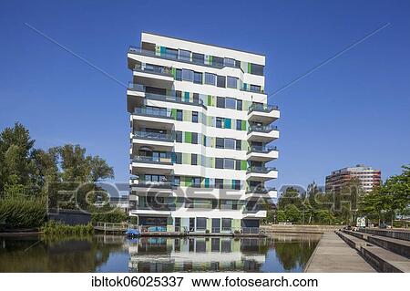 Water Houses, International Building Exhibition IBA, Wilhelmsburg, Hamburg, Germany, Europe View Large Photo Image Stock Photo - Water Houses, International Building Exhibition IBA, Wilhelmsburg, Hamburg, Germany, Europe. Fotosearch