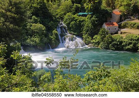Waterfall Smotorcycleinski Buk, National Park Krka, Sibenik-Knin, Dalmatia, Croatia, Europe View Large Photo Image Stock Image - Waterfall Smotorcycleinski Buk, National Park Krka, Sibenik-Knin, Dalmatia, Croatia, Europe. Fotosearch