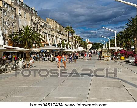 Waterfront, Split, Dalmatia, Croatia, Europe View Large Photo Image Picture - Waterfront, Split, Dalmatia, Croatia, Europe. Fotosearch
