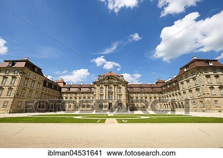 Stock Image - Weißenstein castle, Pommersfelden, Upper Franconia, Franconia, Bavaria, Germany, Europe. Fotosearch