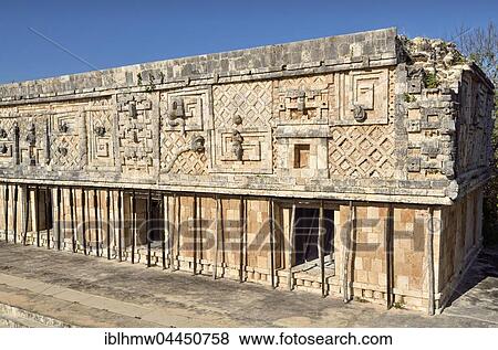West wing of Nun's Quadrangle, Cuadrangulo de las Monjas, ancient Mayan city of Uxmal, Yucatan, Mexico, Central America View Large Photo Image Stock Photo - West wing of Nun's Quadrangle, Cuadrangulo de las Monjas, ancient Mayan city of Uxmal, Yucatan, Mexico, Central America. Fotosearch