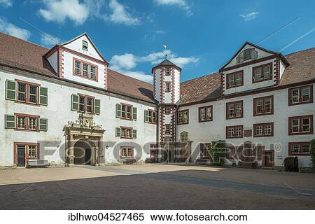 Wilhelmsburg Castle, 1584-1618, courtyard, Renaissance building, site of the Reformation, Schmalkalden, Thuringia, Germany, Europe View Large Photo Image Stock Photography - Wilhelmsburg Castle, 1584-1618, courtyard, Renaissance building, site of the Reformation, Schmalkalden, Thuringia, Germany, Europe. Fotosearch