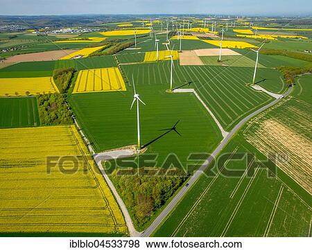 Wind park, wind energy plant, alternative energy, Haarstrang near Rüthen, rape fields on the city boundaries between Rüthen, Warstein-Belecke and Anröchte, agriculture, old barn, fields, meadows, farmland, aerial photo, Rüthen, Sauerland, North Rhine-West View Large Photo Image Stock Photo - Wind park, wind energy plant, alternative energy, Haarstrang near Rüthen, rape fields on the city boundaries between Rüthen, Warstein-Belecke and Anröchte, agriculture, old barn, fields, meadows, farmland, aerial photo, Rüthen, Sauerland, North Rhine-West. Fotosearch