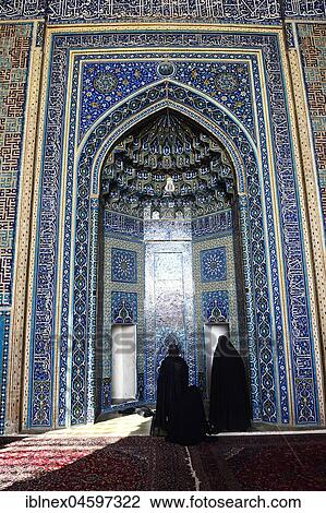 Yame-Mosque, entrance hall with tile decor, Yazd, Iran, Asia View Large Photo Image Stock Image - Yame-Mosque, entrance hall with tile decor, Yazd, Iran, Asia. Fotosearch