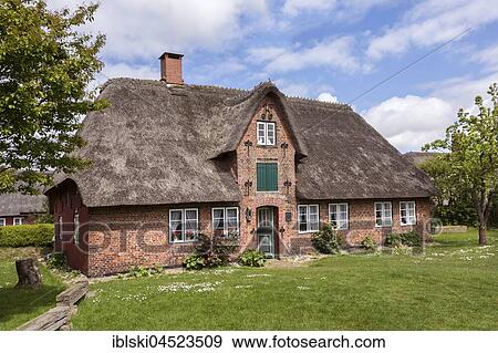 Stock Photo - Öörang Hüs, Museum, Amrum, North Frisian Islands, Schleswig-Holstein, Germany, Europe. Fotosearch