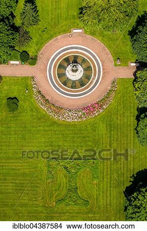 Aerial photograph, lawn with Tengelmann Logo T, headquarters, Mülheim an der Ruhr, Ruhr district, North Rhine-Westphalia, Germany, Europe View Large Photo Image Picture - Aerial photograph, lawn with Tengelmann Logo T, headquarters, Mülheim an der Ruhr, Ruhr district, North Rhine-Westphalia, Germany, Europe. Fotosearch