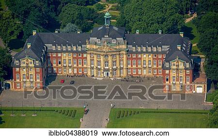 Aerial photograph, Westfälische Wilhelms-Universität, University of Münster, Schlossplatz, Schloss Münster, Münster, Münsterland, North Rhine-Westphalia, Germany, Europe View Large Photo Image Stock Photo - Aerial photograph, Westfälische Wilhelms-Universität, University of Münster, Schlossplatz, Schloss Münster, Münster, Münsterland, North Rhine-Westphalia, Germany, Europe. Fotosearch