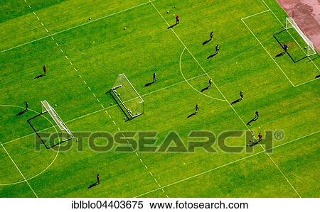 Aerial view, football pitch, training field at stadium, Vonovia Ruhrstadion, Bochum, Ruhr district, North Rhine-Westphalia, Germany, Europe View Large Photo Image Stock Photography - Aerial view, football pitch, training field at stadium, Vonovia Ruhrstadion, Bochum, Ruhr district, North Rhine-Westphalia, Germany, Europe. Fotosearch
