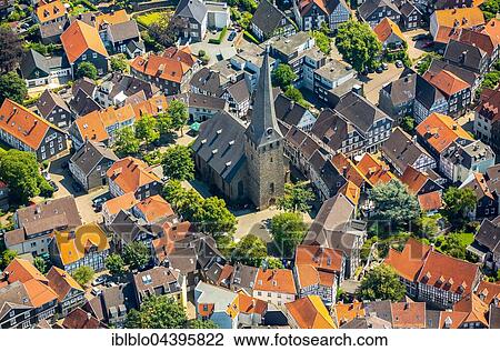 Aerial view, historic center with St. George's Church, Hattingen, Ruhr, North Rhine-Westphalia, Germany, Europe View Large Photo Image Stock Image - Aerial view, historic center with St. George's Church, Hattingen, Ruhr, North Rhine-Westphalia, Germany, Europe. Fotosearch