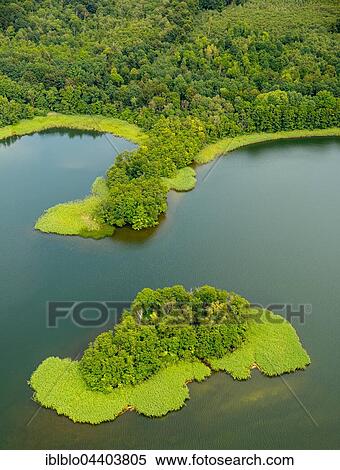 Aerial view, island in Lake Krakow, lake with peninsulas, Krakow am See, Mecklenburg Lake District, Mecklenburg-Western Pomerania, Germany, Europe View Large Photo Image Stock Photography - Aerial view, island in Lake Krakow, lake with peninsulas, Krakow am See, Mecklenburg Lake District, Mecklenburg-Western Pomerania, Germany, Europe. Fotosearch
