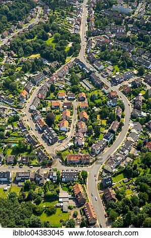 Aerial view, island settlement, Settlement between the streets Katte Dahl and Oberhausen, Essen, Ruhr district, North Rhine-Westphalia, Germany, Europe View Large Photo Image Stock Photography - Aerial view, island settlement, Settlement between the streets Katte Dahl and Oberhausen, Essen, Ruhr district, North Rhine-Westphalia, Germany, Europe. Fotosearch