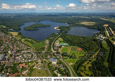 Aerial view of reservoir, Haltern, Ruhr, North Rhine-Westphalia, Germany, Europe View Large Photo Image Stock Image - Aerial view of reservoir, Haltern, Ruhr, North Rhine-Westphalia, Germany, Europe. Fotosearch