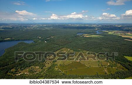 Aerial view of Westruper heath, Haltern nature reserve, Ruhr, North Rhine-Westphalia, Germany, Europe View Large Photo Image Picture - Aerial view of Westruper heath, Haltern nature reserve, Ruhr, North Rhine-Westphalia, Germany, Europe. Fotosearch