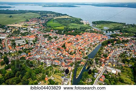 Aerial view, overview on Plau with Lake Plau, Elde-Müritz waterway, Mecklenburg Lake District, Mecklenburg-Western Pomerania, Germany, Europe View Large Photo Image Stock Photo - Aerial view, overview on Plau with Lake Plau, Elde-Müritz waterway, Mecklenburg Lake District, Mecklenburg-Western Pomerania, Germany, Europe. Fotosearch