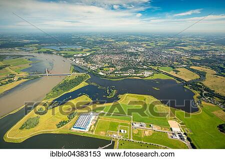 Aerial view, Rhine floods at the Lippe estuary, Niederrhein, North Rhine-Westphalia, Germany, Europe View Large Photo Image Stock Image - Aerial view, Rhine floods at the Lippe estuary, Niederrhein, North Rhine-Westphalia, Germany, Europe. Fotosearch