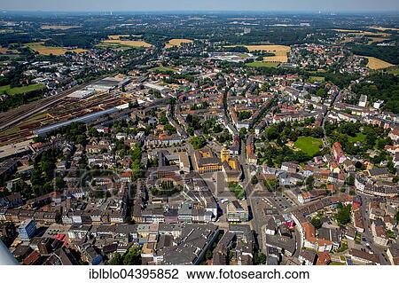 Aerial view, town center with town hall, Witten, Ruhr District, North Rhine-Westphalia, Germany, Europe View Large Photo Image Stock Image - Aerial view, town center with town hall, Witten, Ruhr District, North Rhine-Westphalia, Germany, Europe. Fotosearch