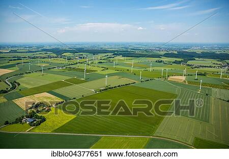 Aerial view, wind turbines north of Belecke, Warstein, Sauerland, North Rhine-Westphalia, Germany, Europe View Large Photo Image Stock Image - Aerial view, wind turbines north of Belecke, Warstein, Sauerland, North Rhine-Westphalia, Germany, Europe. Fotosearch