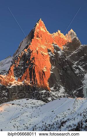 Stock Image - Aiguilles du Chamonix, France, Europe. Fotosearch