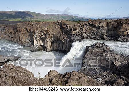 Aldeyjarfoss Waterfall, Skjalfandafljot River, Sprengisandur, Icelandic Highlands, Iceland, Europe View Large Photo Image Stock Photograph - Aldeyjarfoss Waterfall, Skjalfandafljot River, Sprengisandur, Icelandic Highlands, Iceland, Europe. Fotosearch