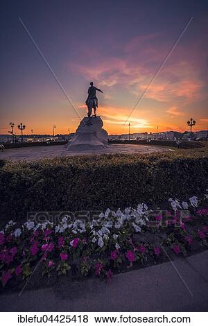 Aleksandrovsky Park with The Bronze Horseman, equestrian statue of Peter the Great, St Petersburg, Russia, Europe View Large Photo Image Stock Photo - Aleksandrovsky Park with The Bronze Horseman, equestrian statue of Peter the Great, St Petersburg, Russia, Europe. Fotosearch