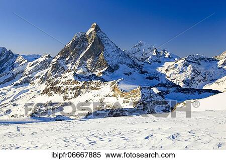 Alps, View Klein Matterhorn, Matterhorn, 4478 (m), Dent blanche, 4357 m, Valais, Switzerland, Europe View Large Photo Image Stock Photography - Alps, View Klein Matterhorn, Matterhorn, 4478 (m), Dent blanche, 4357 m, Valais, Switzerland, Europe. Fotosearch