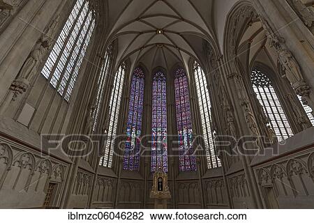 Altar room with church windows, St. Lamberti Church, Münster, North Rhine-Westphalia, Germany, Europe View Large Photo Image Stock Image - Altar room with church windows, St. Lamberti Church, Münster, North Rhine-Westphalia, Germany, Europe. Fotosearch