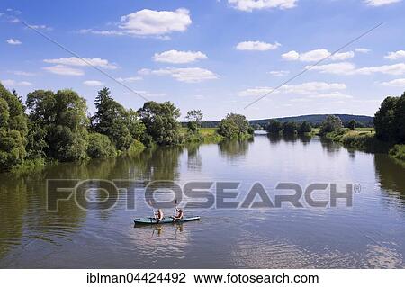 Altmühlzuleiter with kayaking at Ornbau, Franconian Lake District, Altmühltal, Middle Franconia, Franconia, Bavaria, Germany, Europe View Large Photo Image Stock Image - Altmühlzuleiter with kayaking at Ornbau, Franconian Lake District, Altmühltal, Middle Franconia, Franconia, Bavaria, Germany, Europe. Fotosearch
