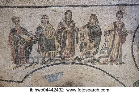 Ancient Roman floor mosaic, changing room, the landladys on the way to the thermal baths, Villa Romana del Casale, UNESCO World Heritage Site, Piazza Armerina, Province of Enna, Sicily, Italy, Europe View Large Photo Image Stock Image - Ancient Roman floor mosaic, changing room, the landladys on the way to the thermal baths, Villa Romana del Casale, UNESCO World Heritage Site, Piazza Armerina, Province of Enna, Sicily, Italy, Europe. Fotosearch