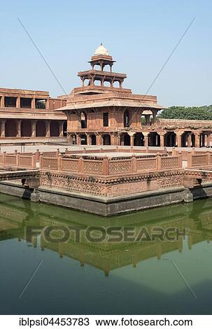 Anup Talao Pool, Fatehpur Sikri, India, Asia View Large Photo Image Stock Image - Anup Talao Pool, Fatehpur Sikri, India, Asia. Fotosearch