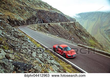 Audi R8 V10 Plus, Timmelsjoch, Tyrol, Austria, Europe View Large Photo Image Stock Image - Audi R8 V10 Plus, Timmelsjoch, Tyrol, Austria, Europe. Fotosearch
