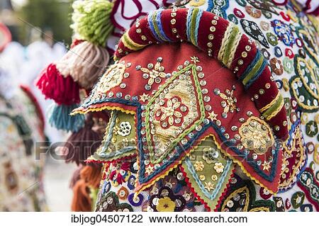 Ausseer Flinserl, costume with epaulette, sequins, different appliqué designs, Bad Aussee, Styria, Austria, Europe View Large Photo Image Stock Image - Ausseer Flinserl, costume with epaulette, sequins, different appliqué designs, Bad Aussee, Styria, Austria, Europe. Fotosearch