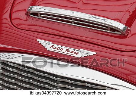 Austin Healey emblem on a Roadster, British classic car View Large Photo Image Stock Image - Austin Healey emblem on a Roadster, British classic car. Fotosearch