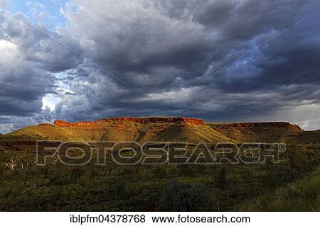 Stock Photo - Australian outback landscape, The Pilbara, Western Australia. Fotosearch