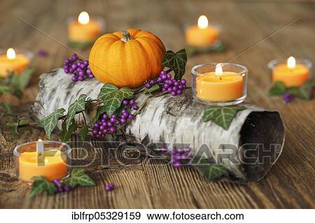 Autumnal decoration View Large Photo Image Stock Photo - Autumnal decoration. Fotosearch