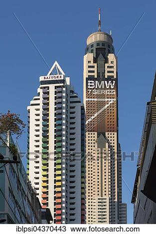 Baiyoke Sky Towers, Ratchathewi, Bangkok, Thailand, Asia View Large Photo Image Stock Image - Baiyoke Sky Towers, Ratchathewi, Bangkok, Thailand, Asia. Fotosearch