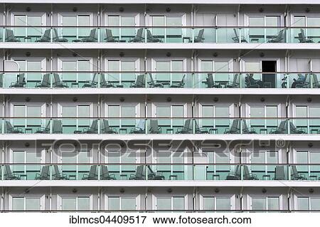 Balconies on cruise ship View Large Photo Image Stock Photo - Balconies on cruise ship. Fotosearch