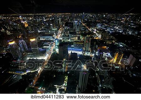 Bangkok skyline at night, Bangkok, Thailand, Asia View Large Photo Image Stock Image - Bangkok skyline at night, Bangkok, Thailand, Asia. Fotosearch