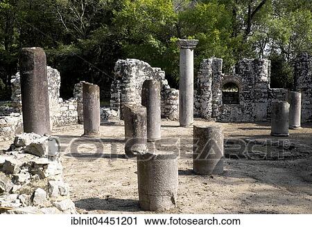 Baptistery, ancient city of Butrint, Vlora, Albania, Europe View Large Photo Image Stock Image - Baptistery, ancient city of Butrint, Vlora, Albania, Europe. Fotosearch
