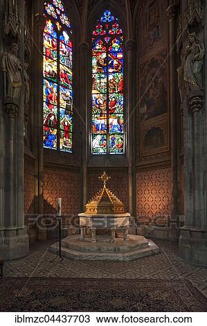 Baptistery, neo-Gothic Votive Church, Vienna, Austria, Europe View Large Photo Image Stock Image - Baptistery, neo-Gothic Votive Church, Vienna, Austria, Europe. Fotosearch
