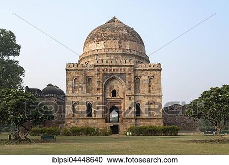 Bara Gumbad, Lodhi Gardens, New Delhi, India, Asia View Large Photo Image Stock Image - Bara Gumbad, Lodhi Gardens, New Delhi, India, Asia. Fotosearch