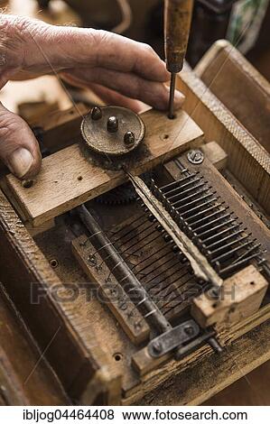 Barrel organ manufacture, support for sound pickup is screwed onto sound post, Grassau, Upper Bavaria, Bavaria, Germany, Europe View Large Photo Image Stock Photo - Barrel organ manufacture, support for sound pickup is screwed onto sound post, Grassau, Upper Bavaria, Bavaria, Germany, Europe. Fotosearch