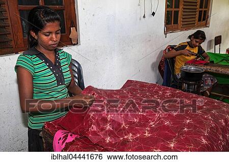 Batik crafting, Sinhalese women, Kandy, Central Province, Sri Lanka, Asia View Large Photo Image Stock Photograph - Batik crafting, Sinhalese women, Kandy, Central Province, Sri Lanka, Asia. Fotosearch