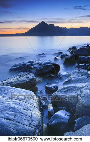 Stock Image - Beach of Elgol, Scotland, Great Britain. Fotosearch
