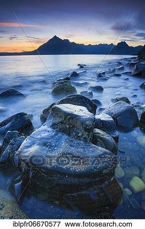 Stock Photo - Beach of Elgol, Scotland, Great Britain. Fotosearch