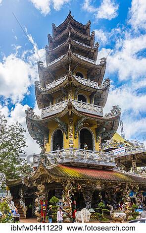 Bell tower, Linh Phuoc Pagoda, Đà Lạt, Lâm Đồng Province, Vietnam, Asia View Large Photo Image Stock Photo - Bell tower, Linh Phuoc Pagoda, Đà Lạt, Lâm Đồng Province, Vietnam, Asia. Fotosearch