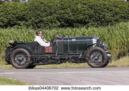 Stock Image - Bentley 4. 5 Liter, Supercharged, 1930 model, British classic car, Classic Days Dyck 2016 Jüchen, Niederrhein, North Rhine-Westphalia, Germany, Europe. Fotosearch