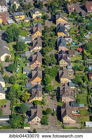 Bergkamen settlement Hellweg and D-Zug settlement, mine workers' settlement for Werne I / II mine, miners settlement, colliery houses, rows of houses, Bergkamen, Ruhr district, North Rhine-Westphalia, Germany, Europe View Large Photo Image Stock Image - Bergkamen settlement Hellweg and D-Zug settlement, mine workers' settlement for Werne I / II mine, miners settlement, colliery houses, rows of houses, Bergkamen, Ruhr district, North Rhine-Westphalia, Germany, Europe. Fotosearch