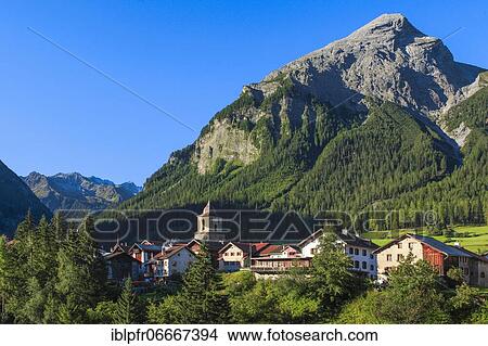 Bergün with Roman Tower, Switzerland, Europe View Large Photo Image Picture - Bergün with Roman Tower, Switzerland, Europe. Fotosearch