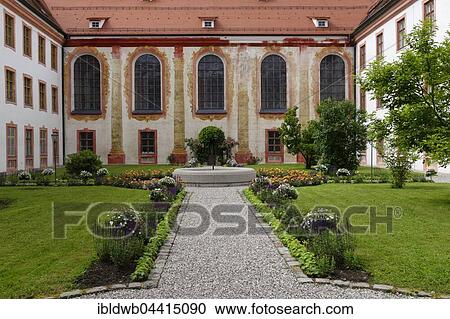 Beuerberg Abbey courtyard, Wolfratshausen, Loisachtal, Upper Bavaria, Bavaria, Germany, Europe View Large Photo Image Stock Image - Beuerberg Abbey courtyard, Wolfratshausen, Loisachtal, Upper Bavaria, Bavaria, Germany, Europe. Fotosearch